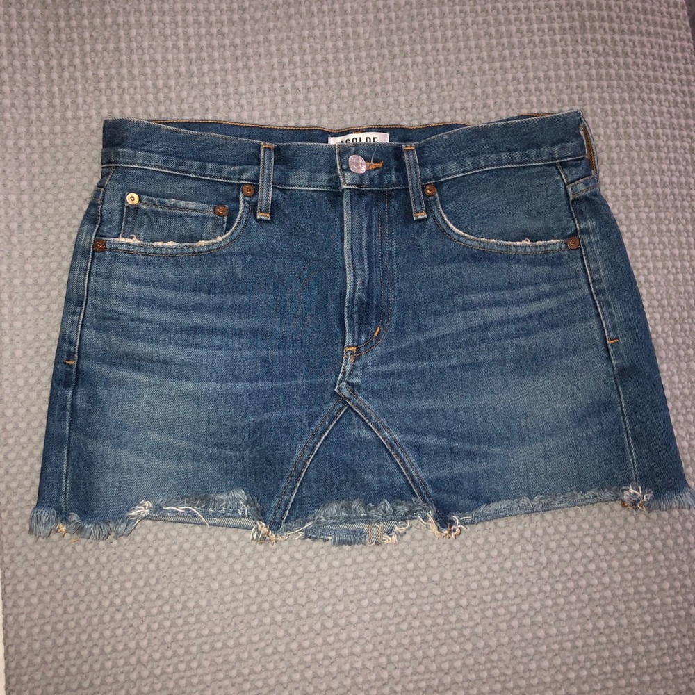 AGOLDIE Jeannette mini jean skirt